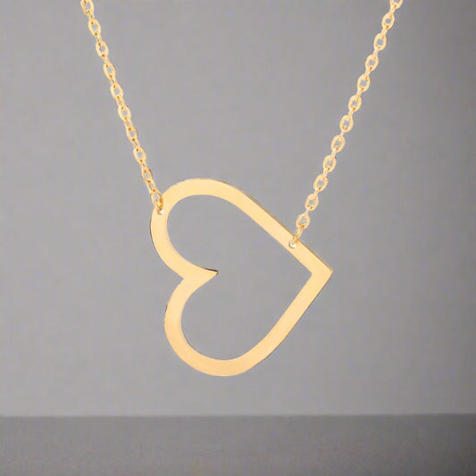 Mary Heart Necklace